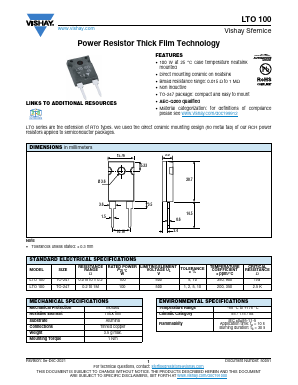 LTO100 Datasheet PDF Vishay Semiconductors