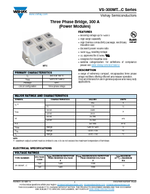 VS-300MT180C Datasheet PDF Vishay Semiconductors