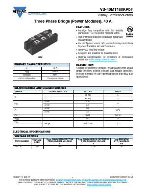 VS-40MT160KPBF Datasheet PDF Vishay Semiconductors