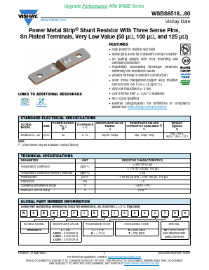 WSBS8518L1000KK80 Datasheet PDF Vishay Semiconductors