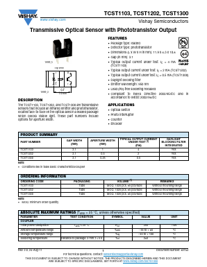 TCPT1200_ Datasheet PDF Vishay Semiconductors