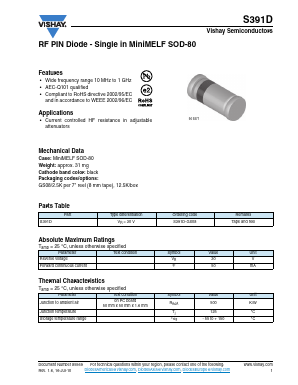 S391D Datasheet PDF Vishay Semiconductors