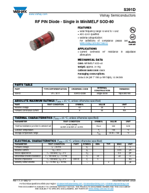 S391D Datasheet PDF Vishay Semiconductors