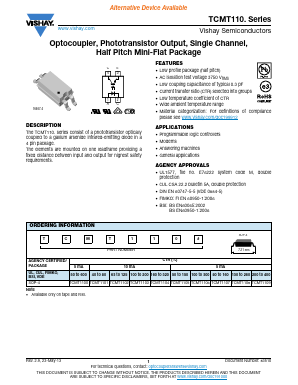 TCMT1100 Datasheet PDF Vishay Semiconductors