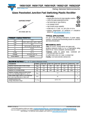 1N5617 Datasheet PDF Vishay Semiconductors