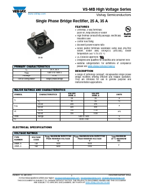 26MB10A Datasheet PDF Vishay Semiconductors
