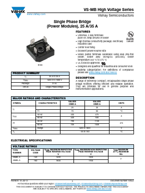 VS-26MB10A Datasheet PDF Vishay Semiconductors