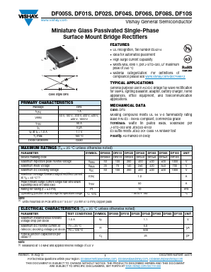 DF02S Datasheet PDF Vishay Semiconductors