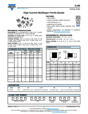 ILHB-1206 Datasheet PDF Vishay Semiconductors