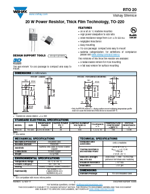 RTO20 Datasheet PDF Vishay Semiconductors