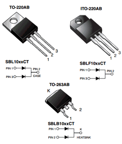SBLB1040CT-E3/45 Datasheet PDF Vishay Semiconductors