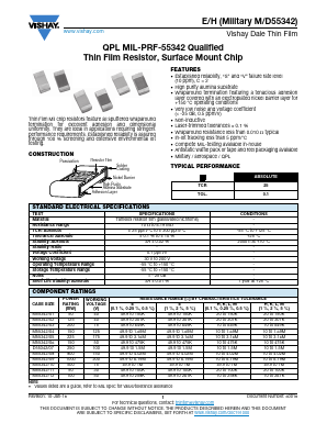 M55342/09 Datasheet PDF Vishay Semiconductors