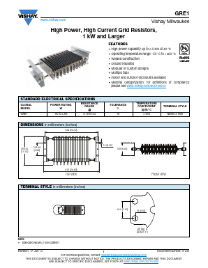 GRE19L000J23B1234A Datasheet PDF Vishay Semiconductors