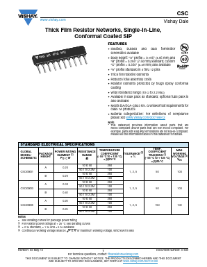 CSC05 Datasheet PDF Vishay Semiconductors