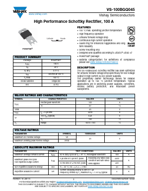 VS-100BGQ045 Datasheet PDF Vishay Semiconductors