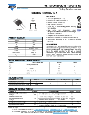19TQ015PBF Datasheet PDF Vishay Semiconductors