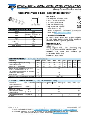2W04G Datasheet PDF Vishay Semiconductors