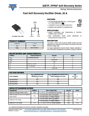 20ETF02FPPBF Datasheet PDF Vishay Semiconductors