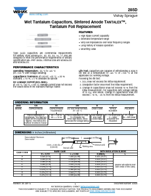 285D345X0250B2 Datasheet PDF Vishay Semiconductors