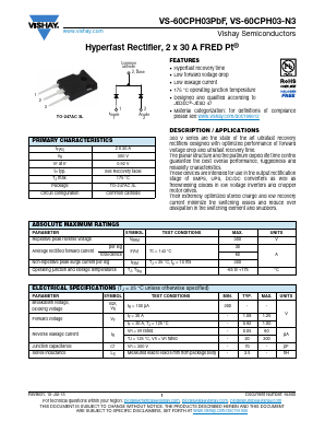 VS-60CPH03PBF Datasheet PDF Vishay Semiconductors