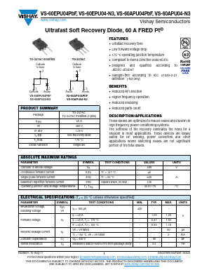 60EPU04-N3 Datasheet PDF Vishay Semiconductors
