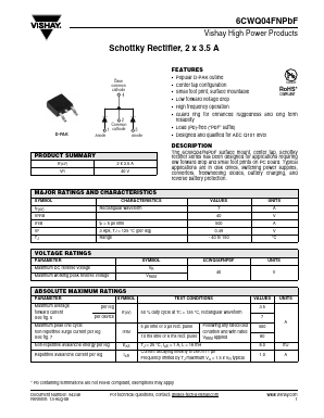 6CWQ04FNPBF Datasheet PDF Vishay Semiconductors
