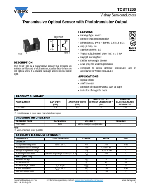 TCST1230 Datasheet PDF Vishay Semiconductors