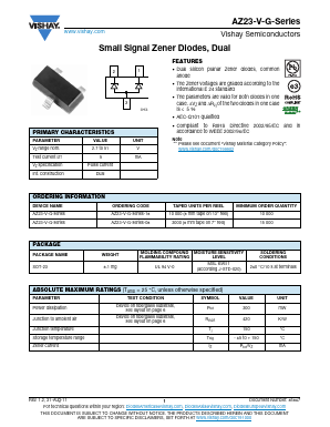 AZ23C30-V-G Datasheet PDF Vishay Semiconductors