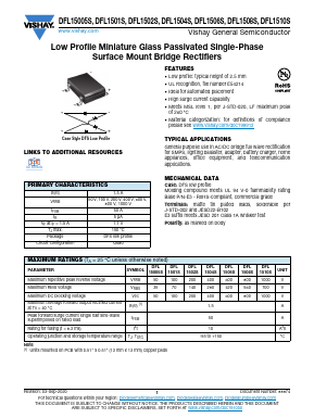 DFL1510S Datasheet PDF Vishay Semiconductors