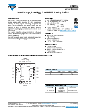 DG2015DN-T1-E4 Datasheet PDF Vishay Semiconductors