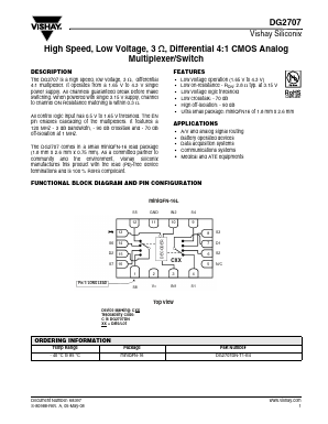 DG2707DN Datasheet PDF Vishay Semiconductors