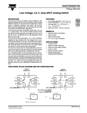DG2735DN-T1-E4 Datasheet PDF Vishay Semiconductors