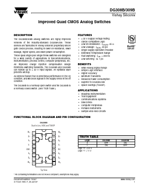 DG308B Datasheet PDF Vishay Semiconductors