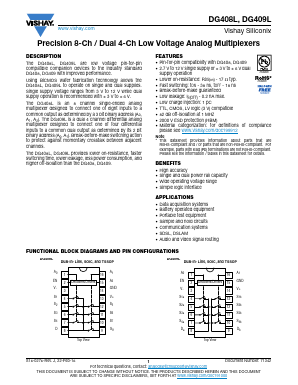 DG408LDQ-T1 Datasheet PDF Vishay Semiconductors