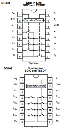 DG408DQ-T1-E3 Datasheet PDF Vishay Semiconductors