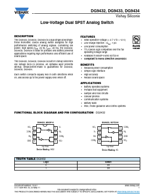 DG9432DS-T1-E3 Datasheet PDF Vishay Semiconductors