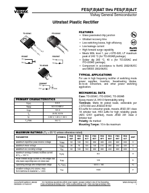 FES8AT Datasheet PDF Vishay Semiconductors