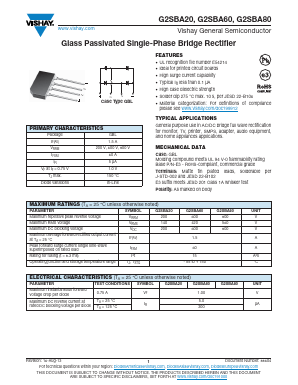 G2SBA80 Datasheet PDF Vishay Semiconductors