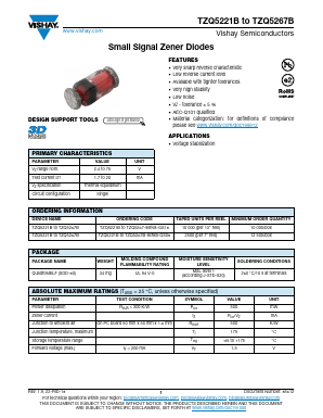 TZQ5247B-GS08 Datasheet PDF Vishay Semiconductors