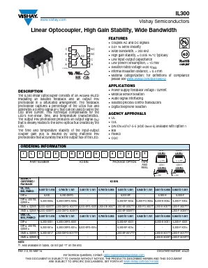 IL300-X007T Datasheet PDF Vishay Semiconductors