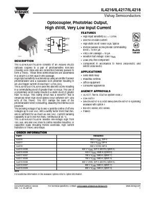 IL4216-X006 Datasheet PDF Vishay Semiconductors
