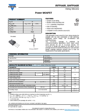 IRFP048R Datasheet PDF Vishay Semiconductors