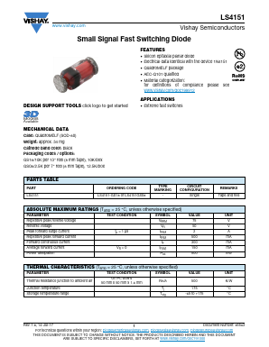 LS4151-GS18 Datasheet PDF Vishay Semiconductors