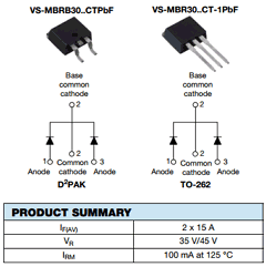 VS-MBRB3035CT-P Datasheet PDF Vishay Semiconductors