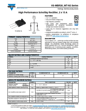 MBR3035WT-N3 Datasheet PDF Vishay Semiconductors