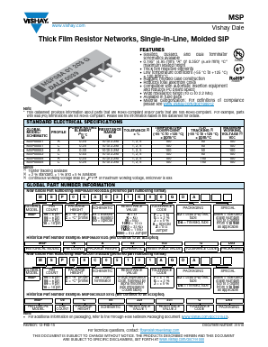 MSP10A05191AGDA Datasheet PDF Vishay Semiconductors