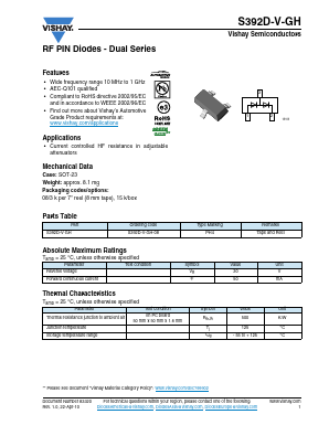 S392D-V-GH-08 Datasheet PDF Vishay Semiconductors