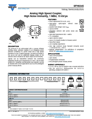 SFH6345 Datasheet PDF Vishay Semiconductors