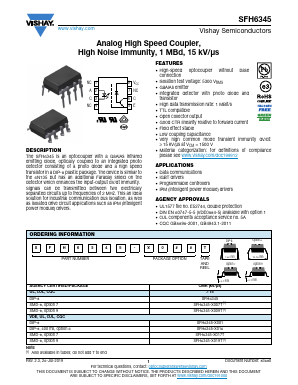 SFH6345 Datasheet PDF Vishay Semiconductors