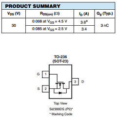 SI2300DS-T1-GE3 Datasheet PDF Vishay Semiconductors